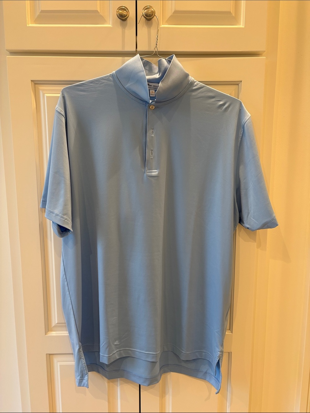 Peter Millar Light Blue Short Sleeve Polo